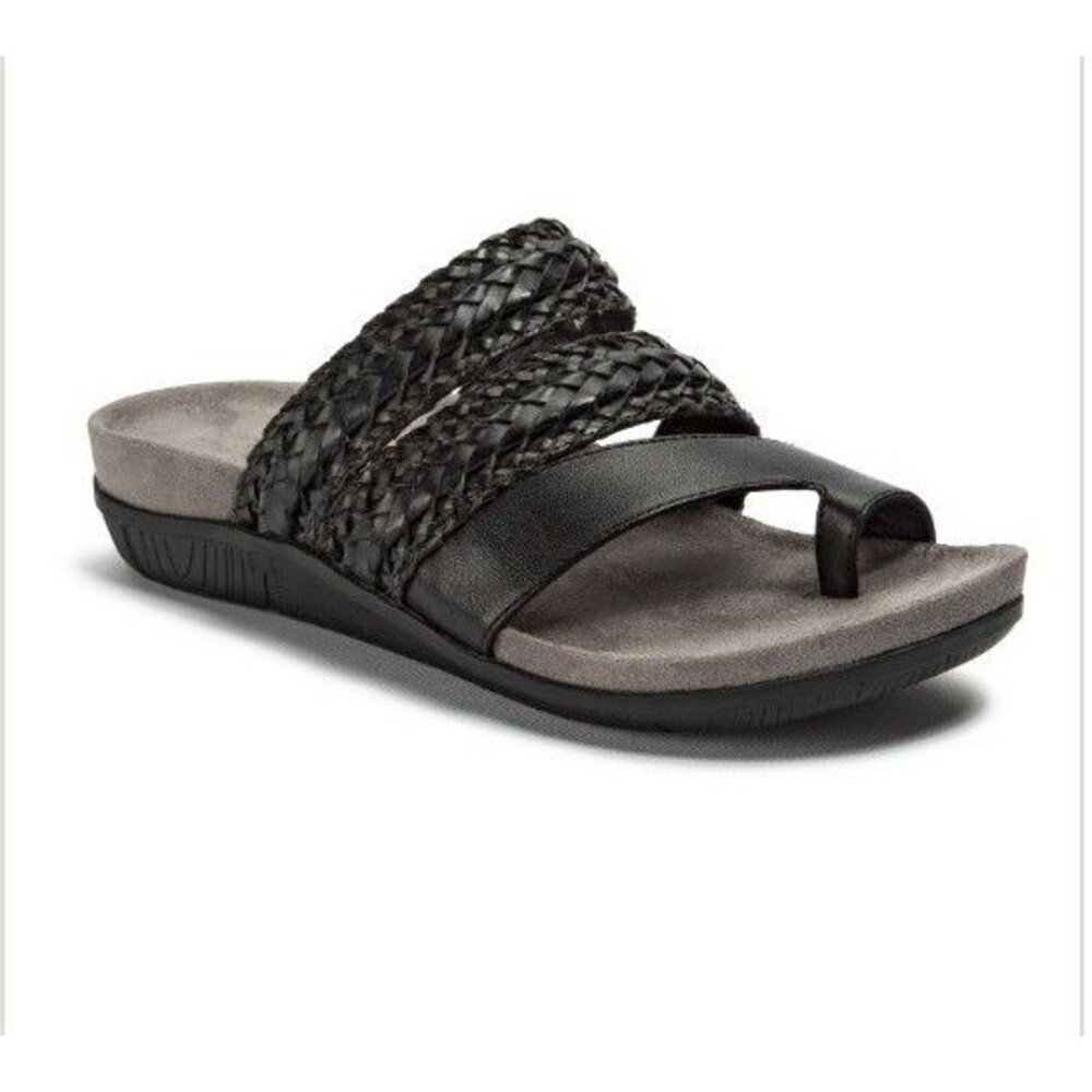 NEW! Women's Jonelle Thong Sandals, Black, Size 11m